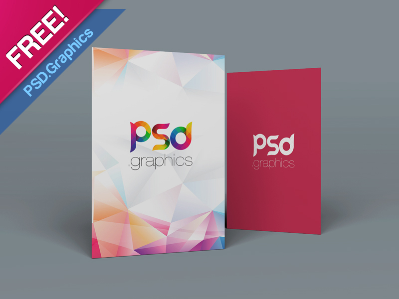 A5 flyer mockup psd free download